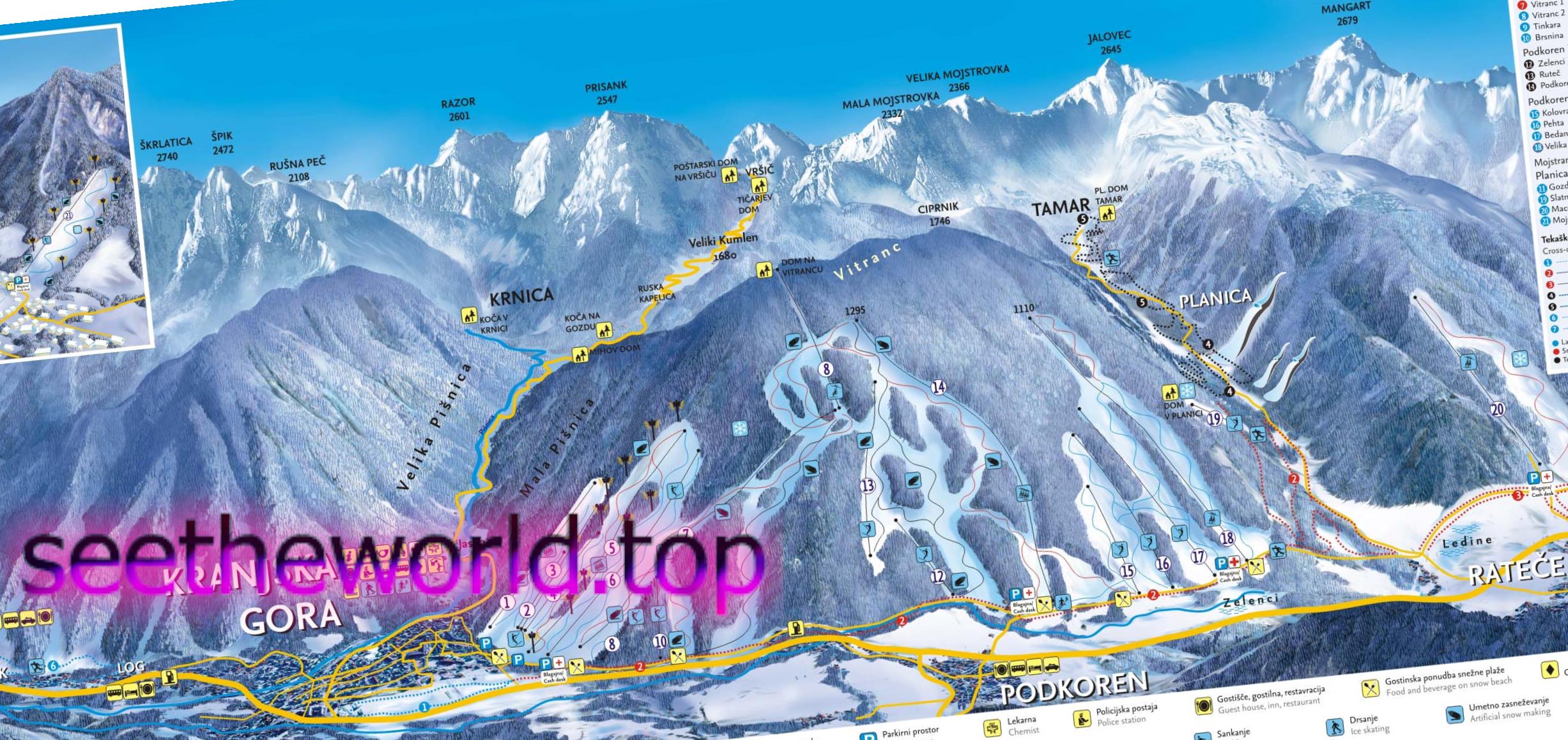 Гірськолижний курорт Краньська Гора (Kranjska Gora), Словенія