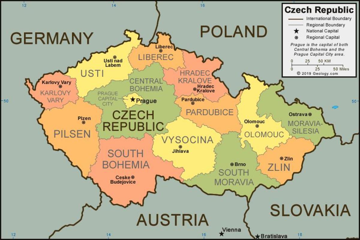 Карти Чехії: Відкрийте для себе країну з багатою історією та красивими краєвидами