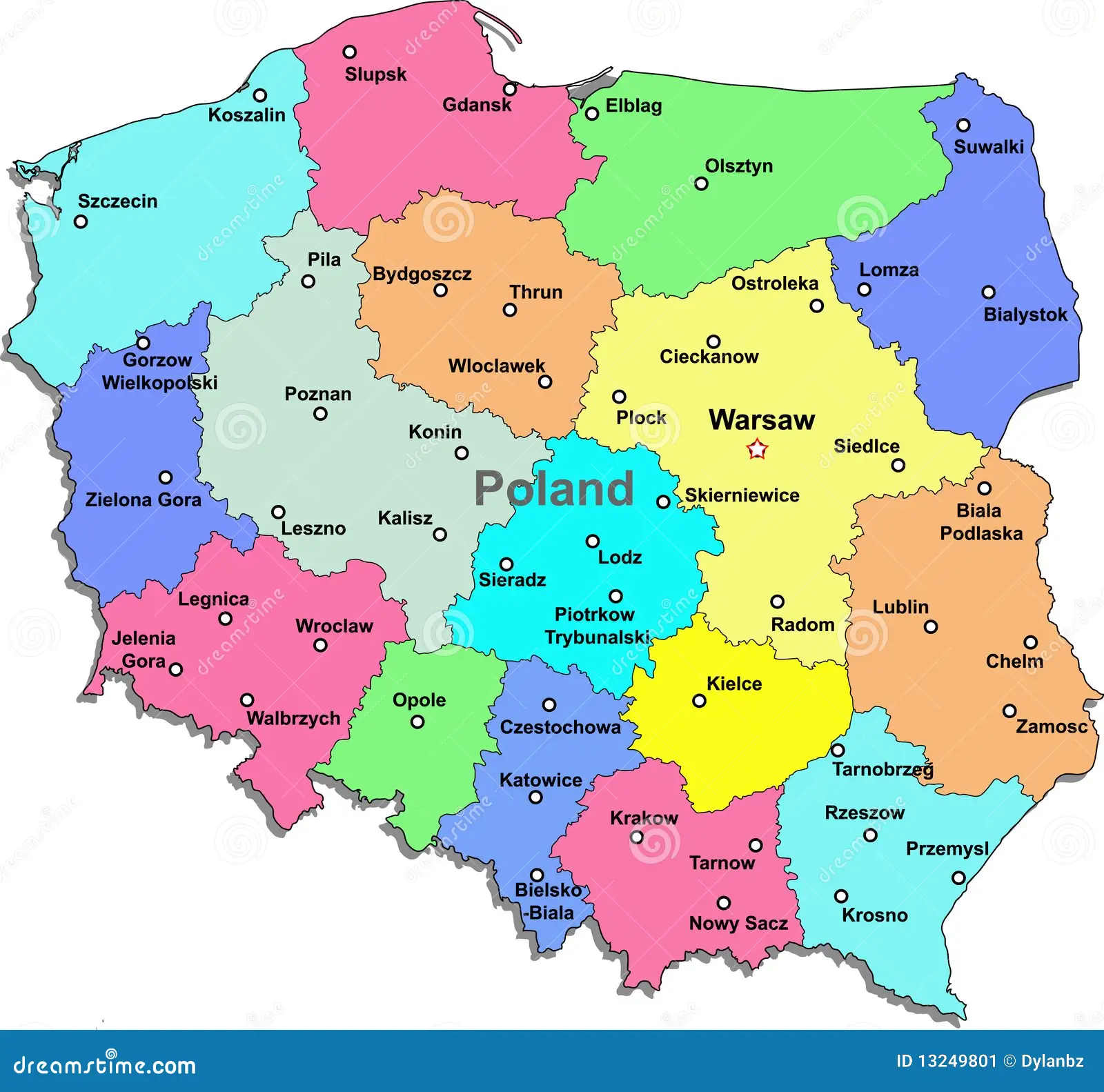 Карти Польщі: Історія, пам'ятки та цікаві факти