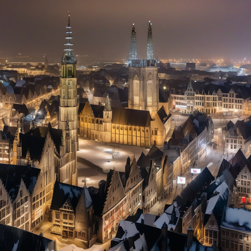 Новий рік у Брюсселі 2026 феєрверки зимовий центр та головні події