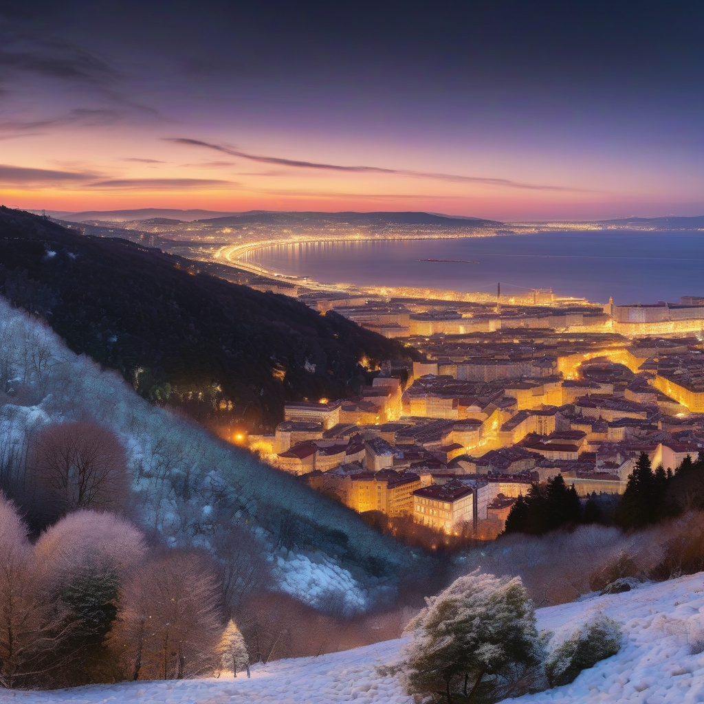 Різдвяний Трієст 2026 з прикрасами святами і морською атмосферою