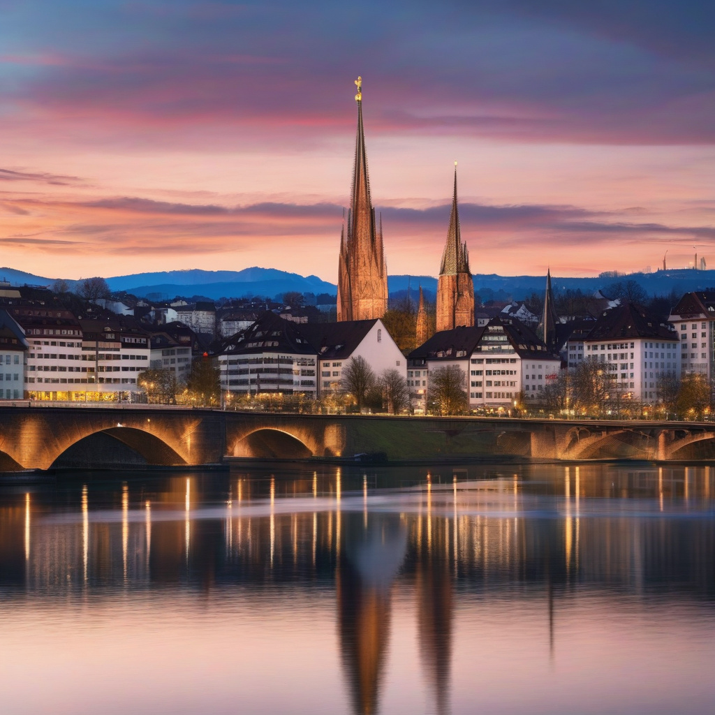 Новорічний Базель 2026 з Рейном історичним центром та святами